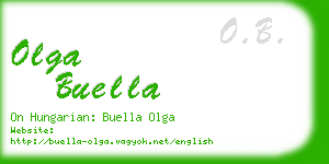 olga buella business card